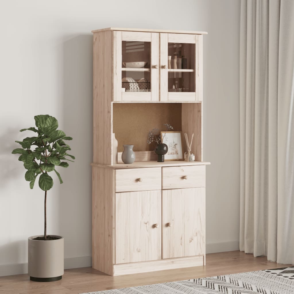 skabstop til skænk ALTA 77x30x92 cm massivt fyrretræ