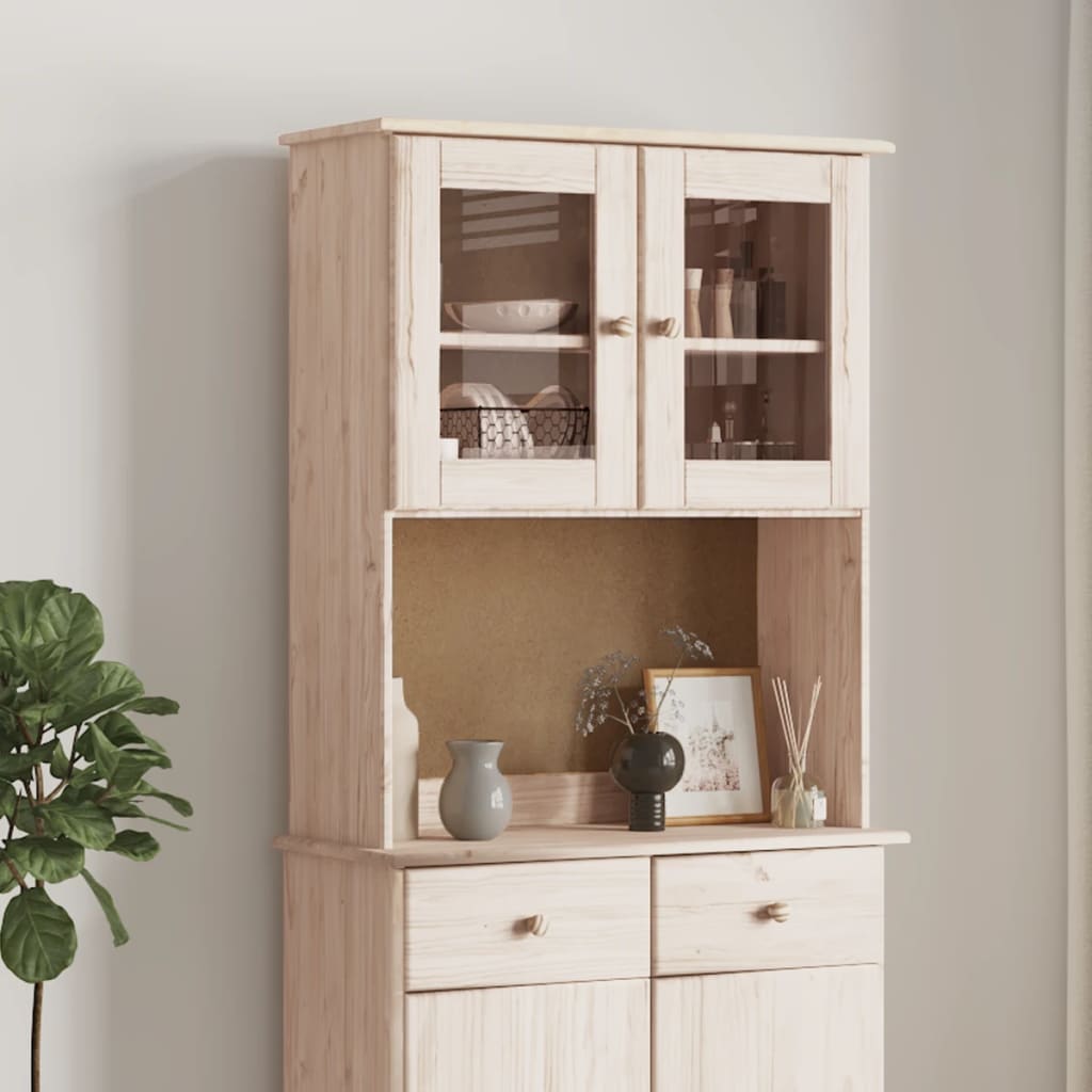 skabstop til skænk ALTA 77x30x92 cm massivt fyrretræ