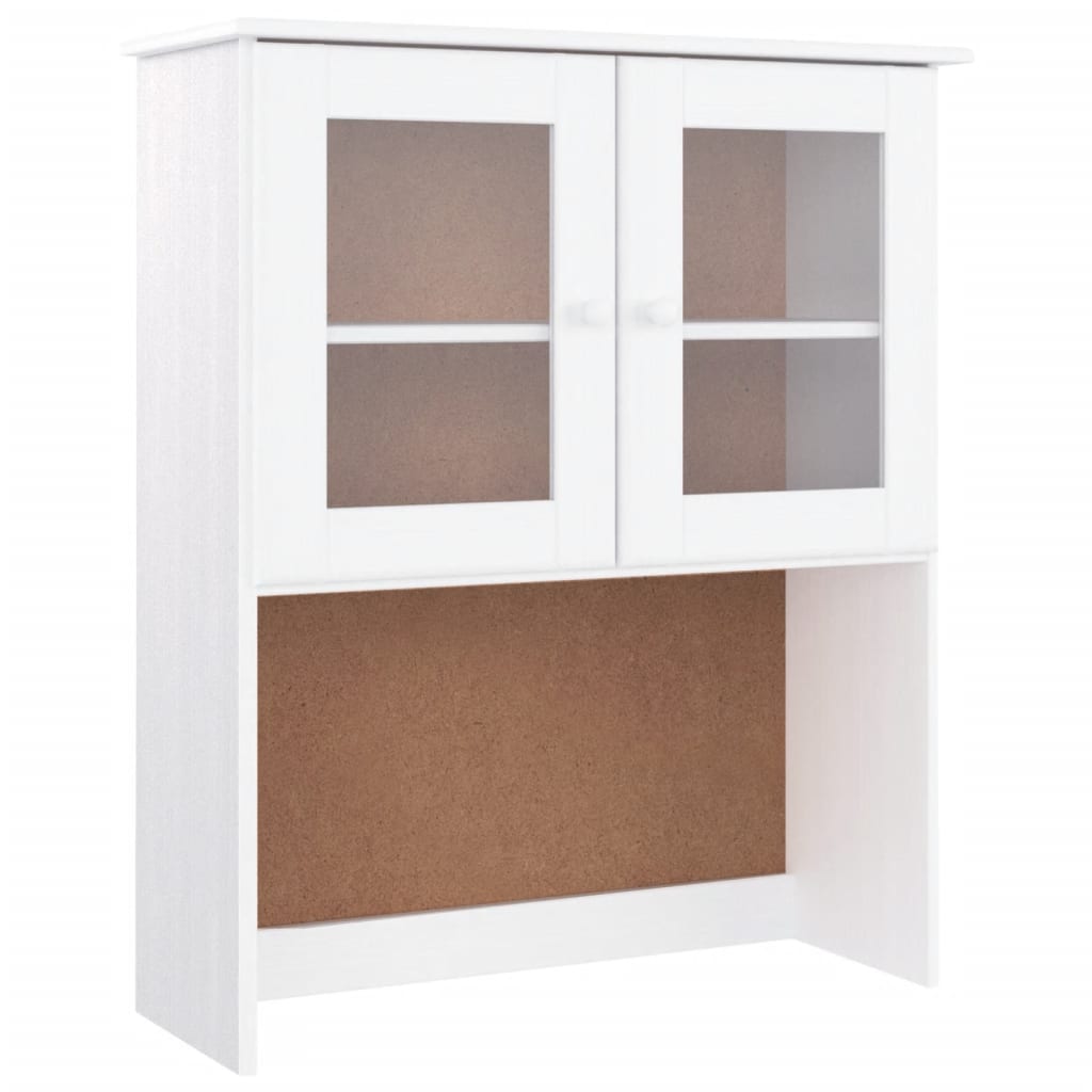 skabstop til skænk ALTA 77x30x92 cm massivt fyrretræ hvid