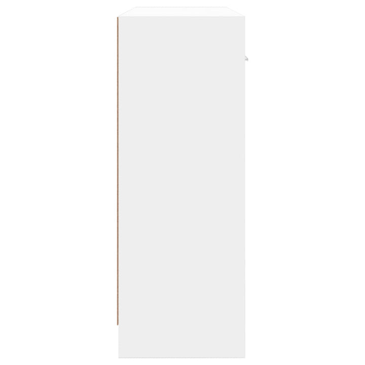 skænk hvid 91x28x75 cm konstrueret træ