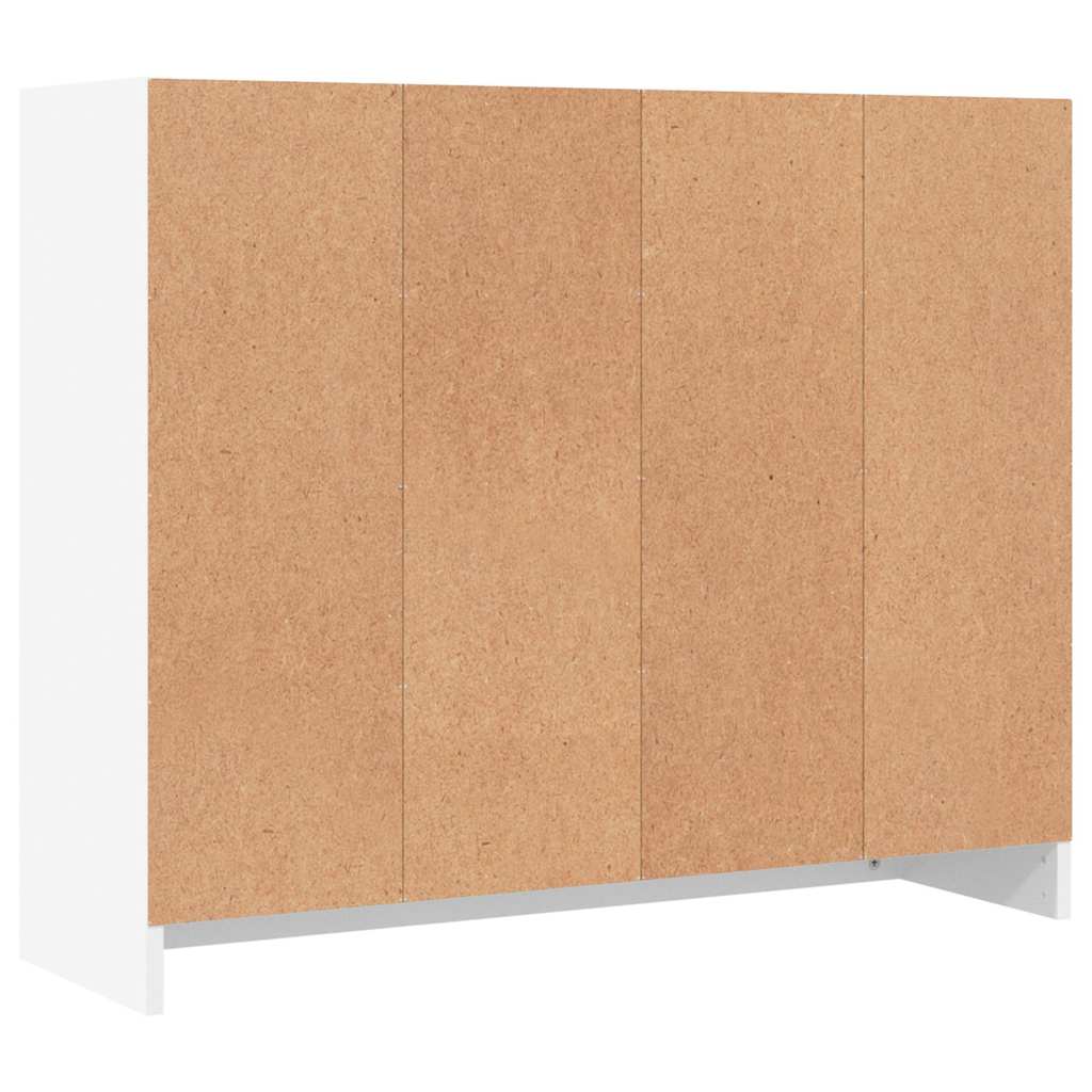 skænk hvid 91x28x75 cm konstrueret træ