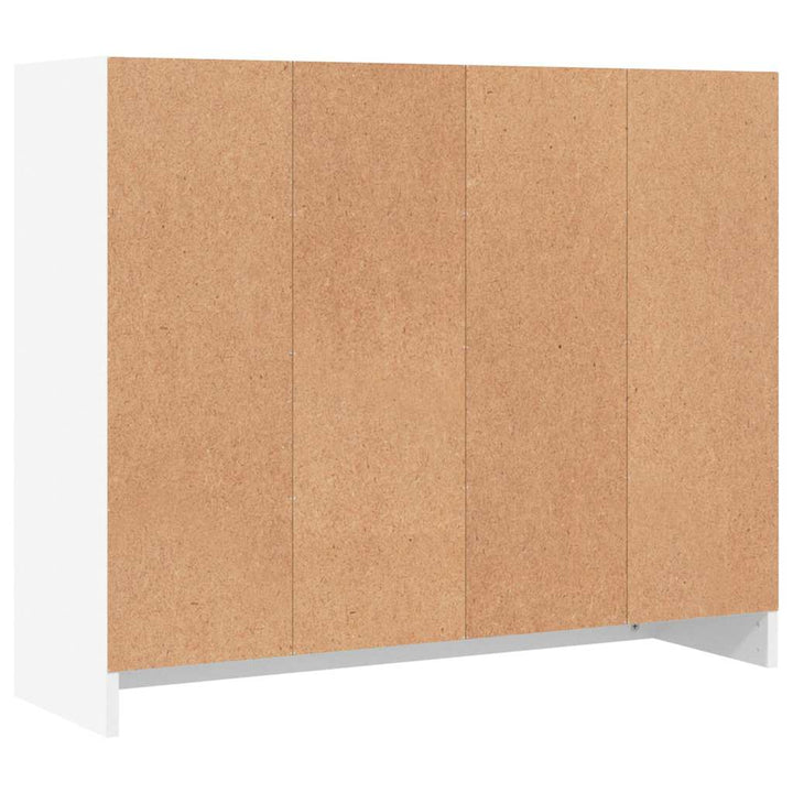 skænk hvid 91x28x75 cm konstrueret træ