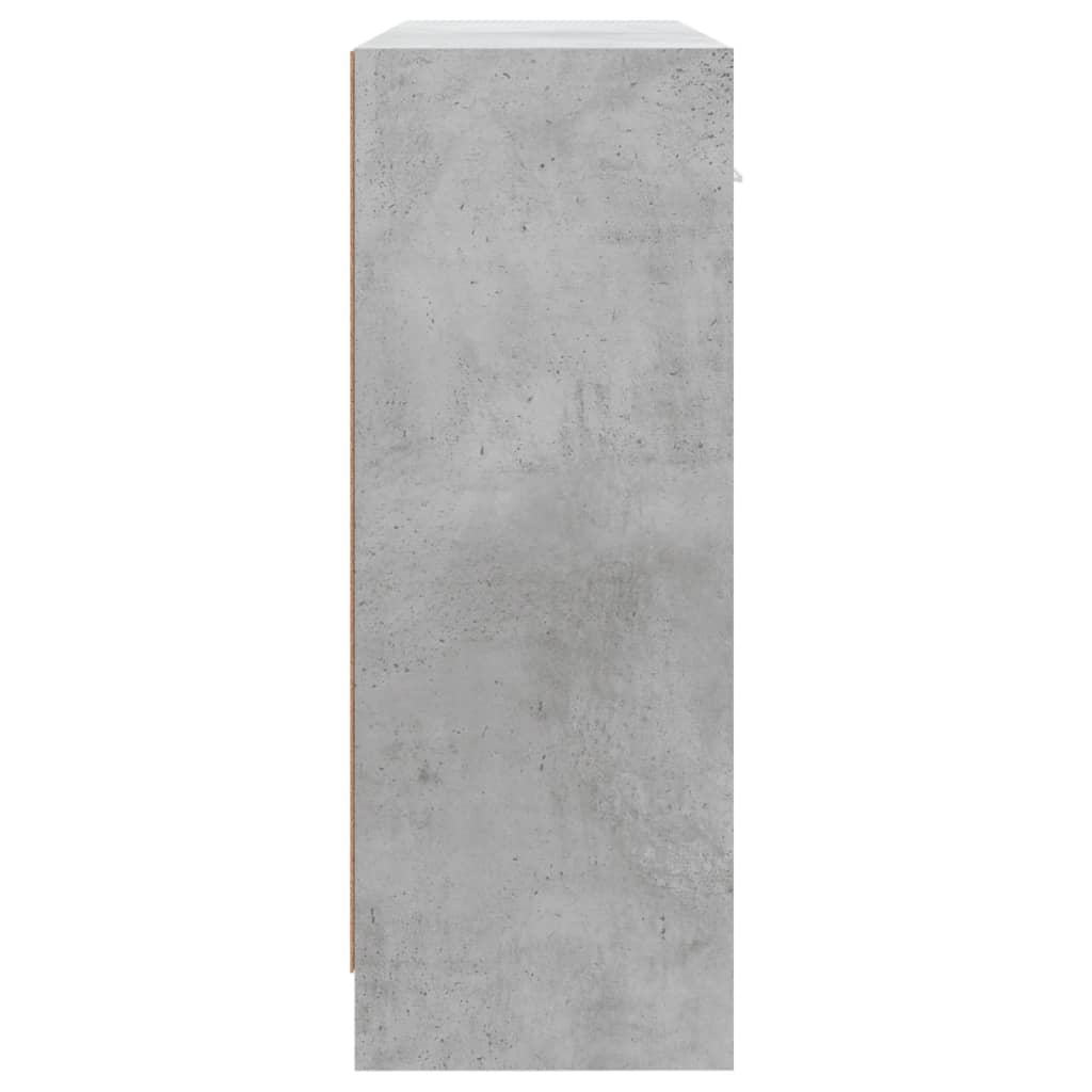 skænk 91x28x75 cm konstrueret træ betongrå