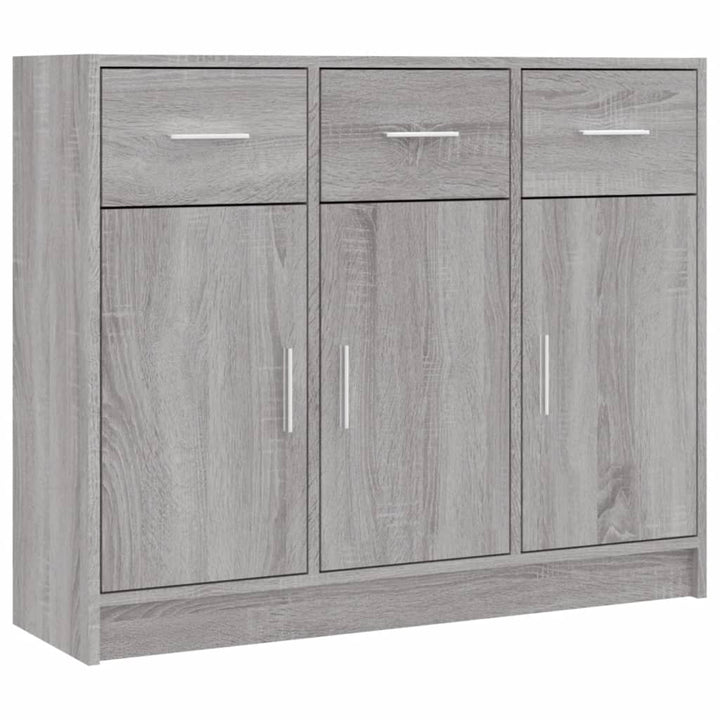 skab 91x28x75 cm konstrueret træ grå sonoma-eg