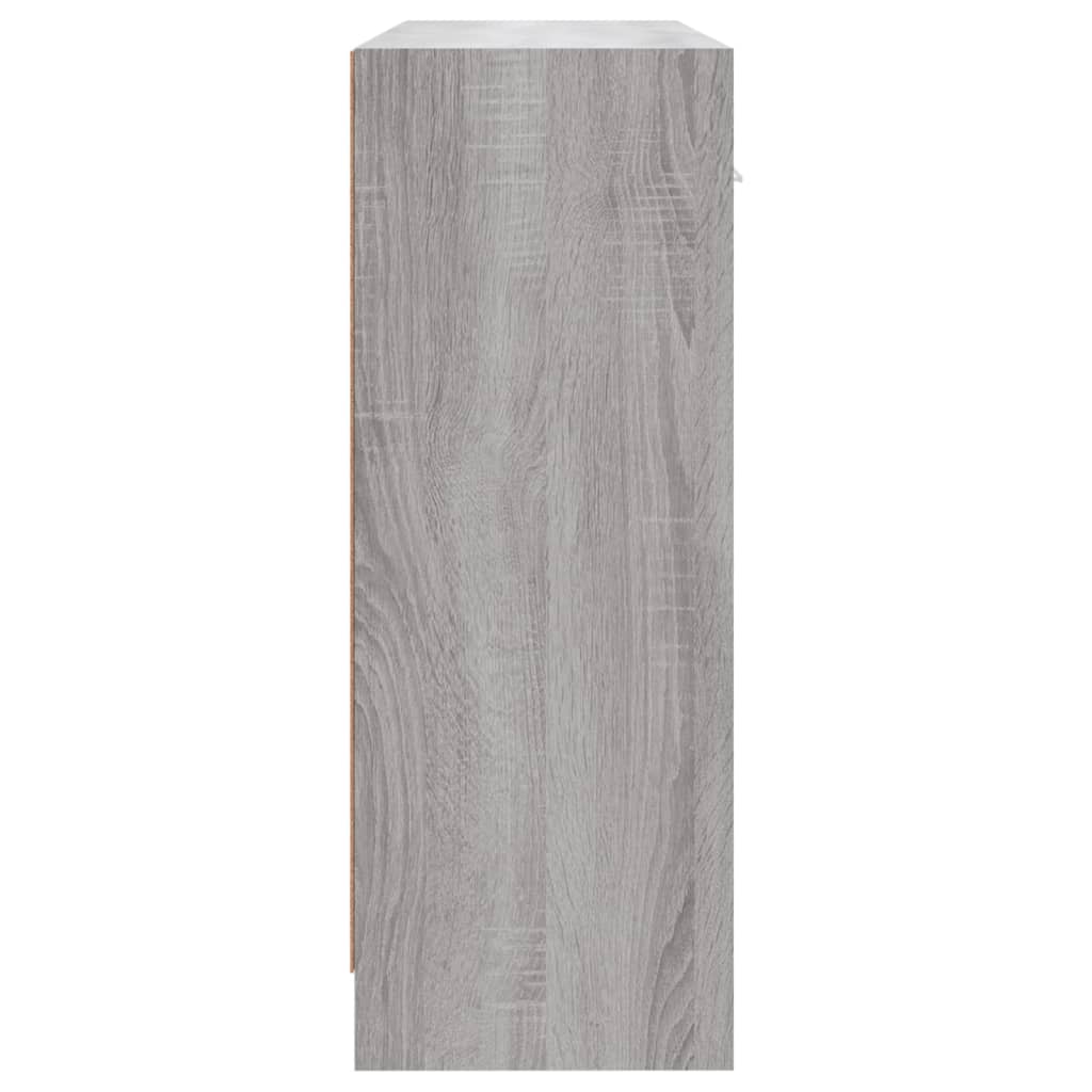 skab 91x28x75 cm konstrueret træ grå sonoma-eg