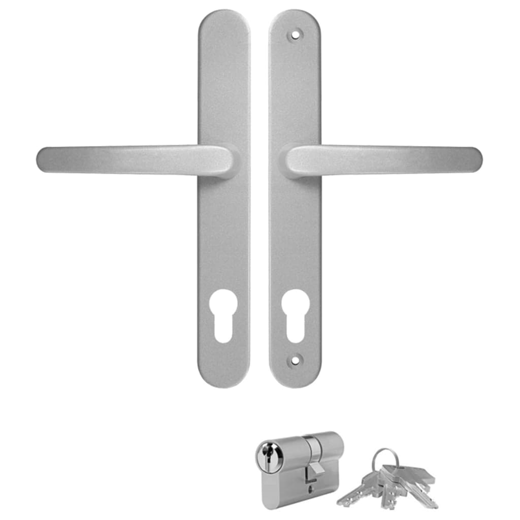 hoveddør 98x208 cm PVC antracitgrå