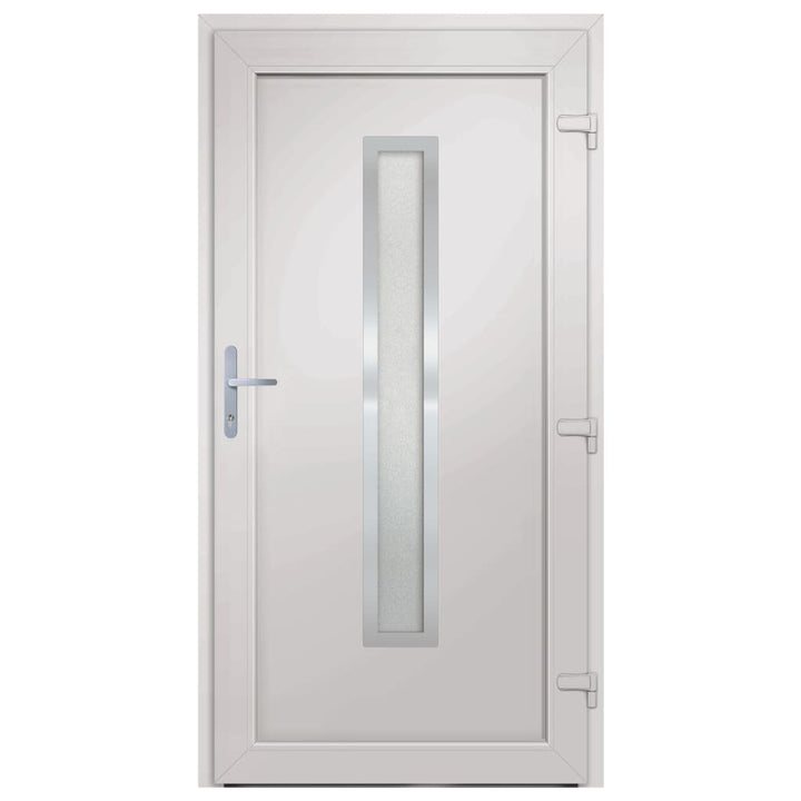 hoveddør 98x208 cm PVC hvid