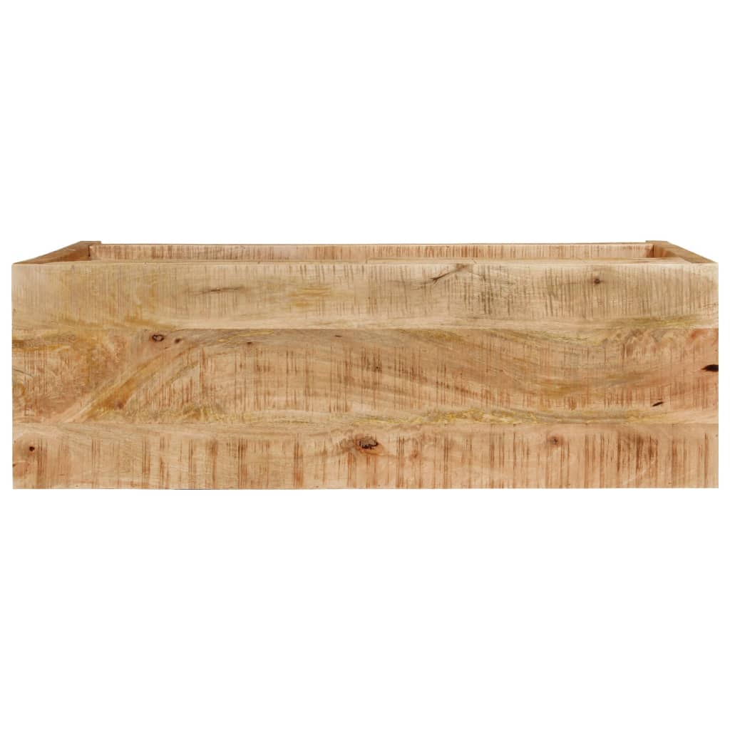 konsolbord med 2 skuffer 110x35x75 cm massivt mangotræ