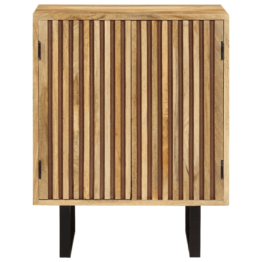 skænk med 2 låger 55x35x70 cm massivt mangotræ