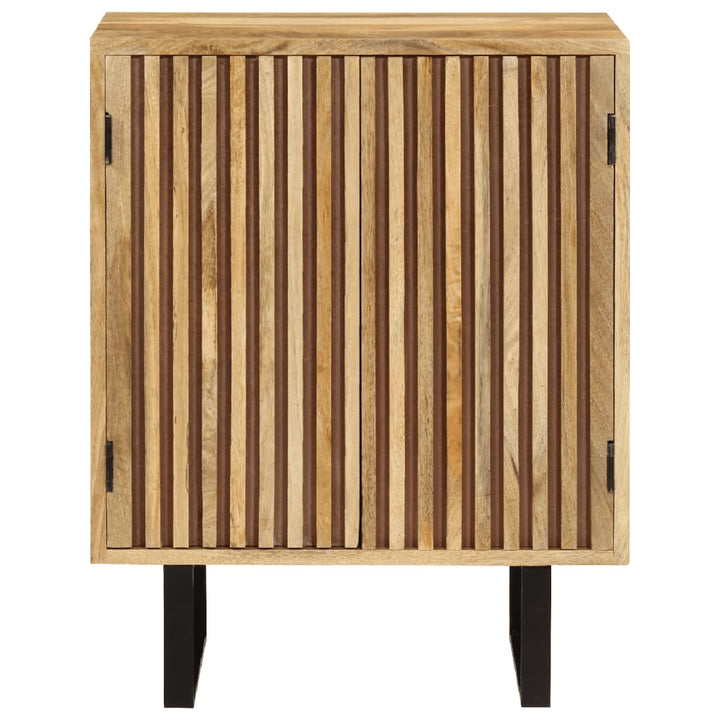 skænk med 2 låger 55x35x70 cm massivt mangotræ