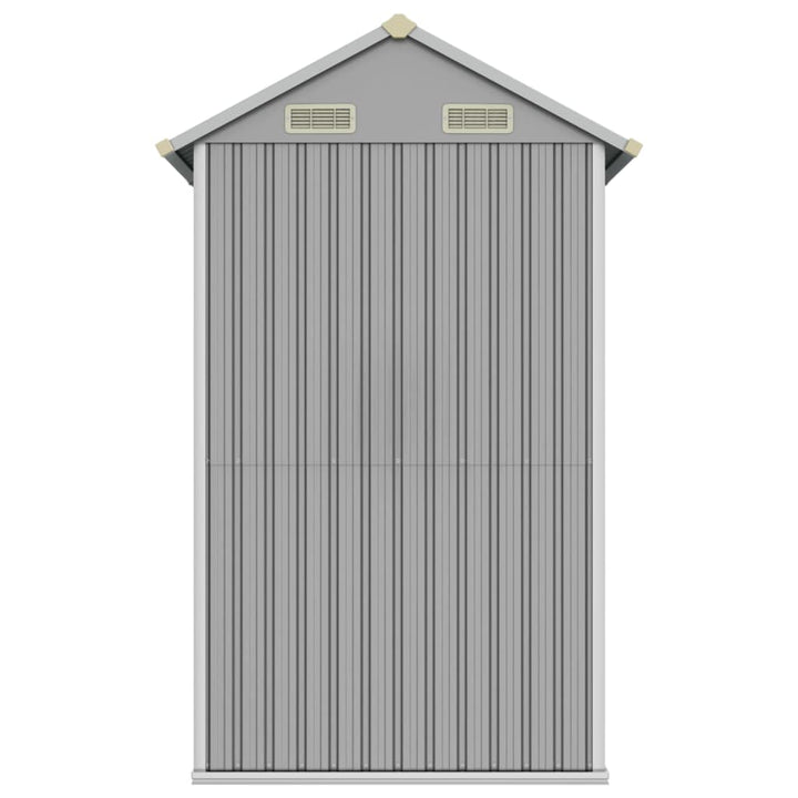haveskur lysegrå 192x152,5x237 cm galvaniseret stål