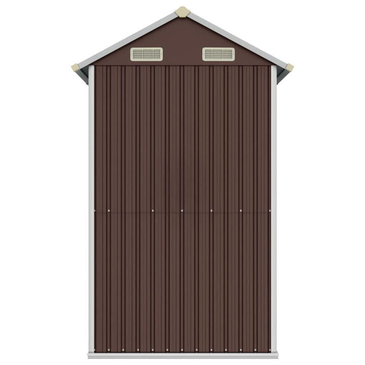 haveskur 192x152,5x237 cm galvaniseret stål brun