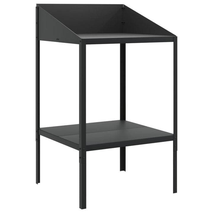 plantestativ 56,5x54,5x100 cm galvaniseret stål antracitgrå