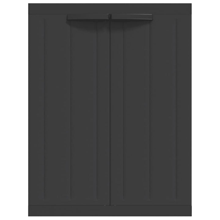 haveskab 65x37x85 cm PP sort