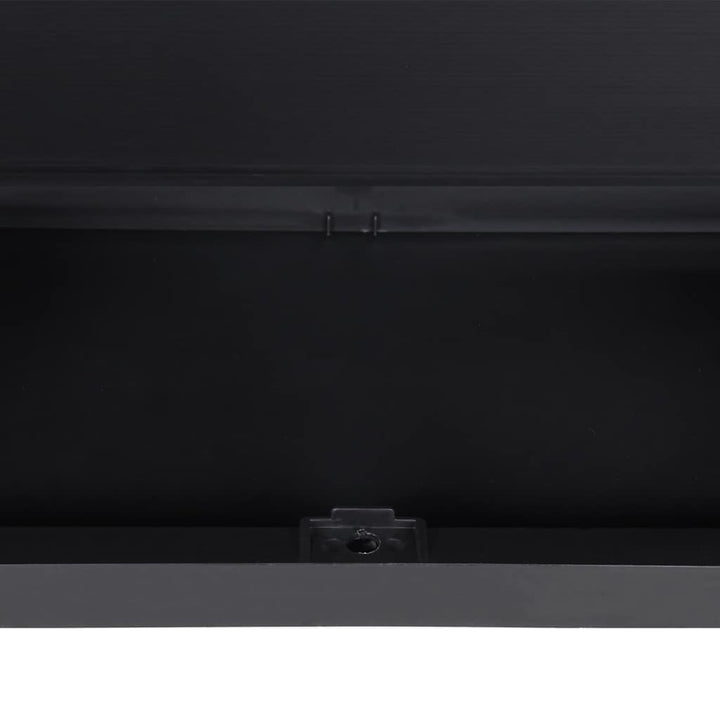 haveskab 65x37x165 cm PP sort