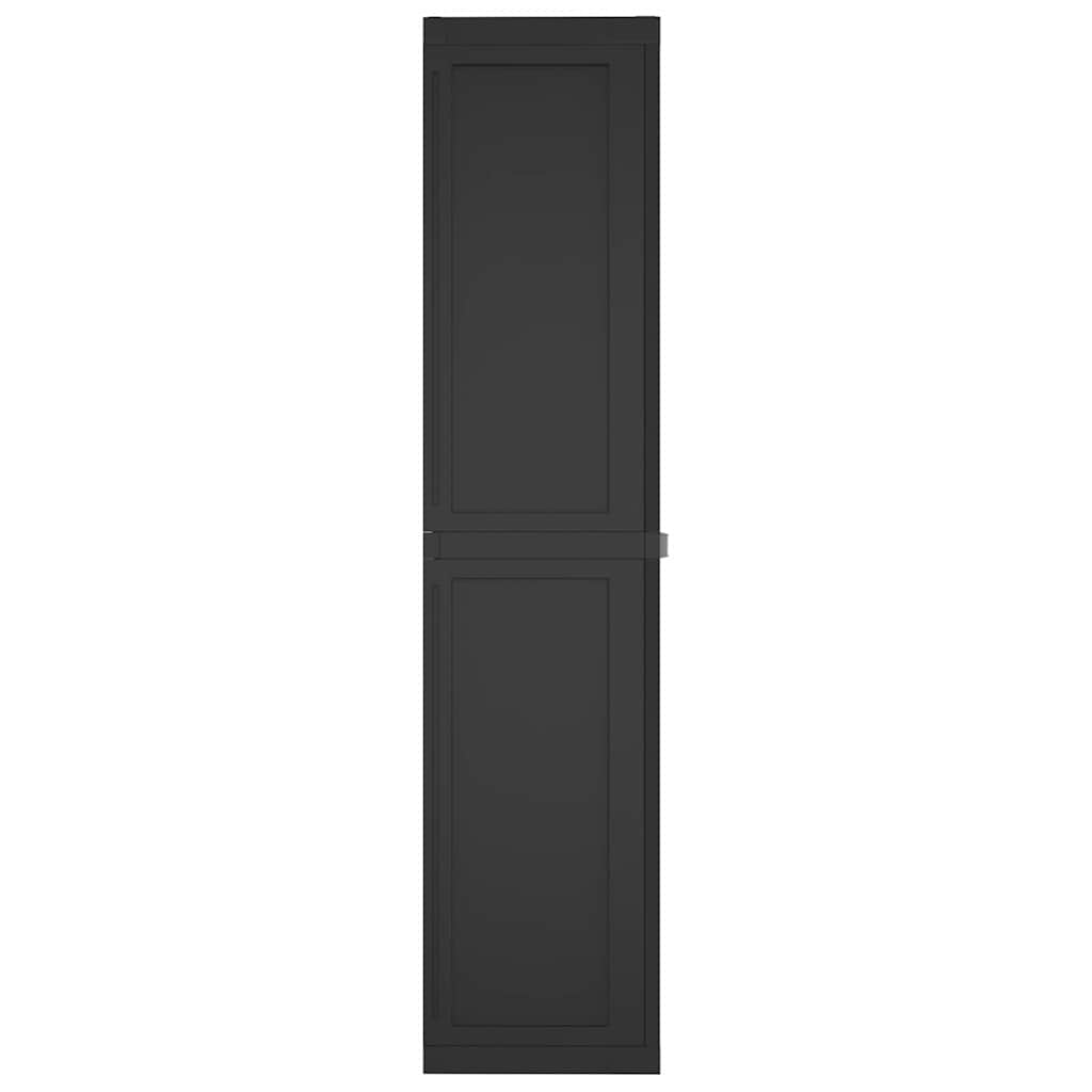 haveskab 97x37x165 cm PP sort