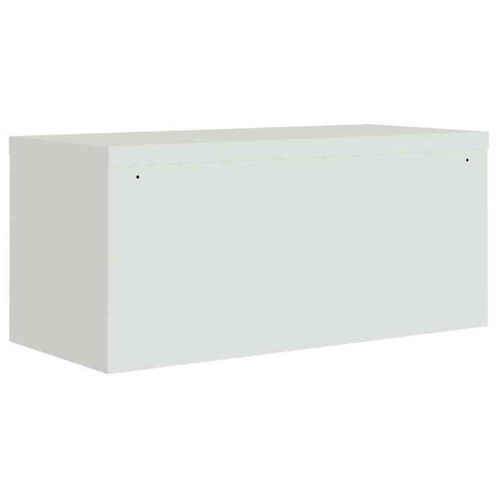 arkivskab 90x40x40 cm stål lysegrå