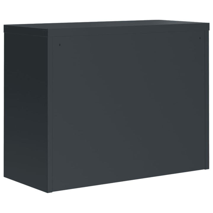 arkivskab 90x40x70 cm stål antracitgrå