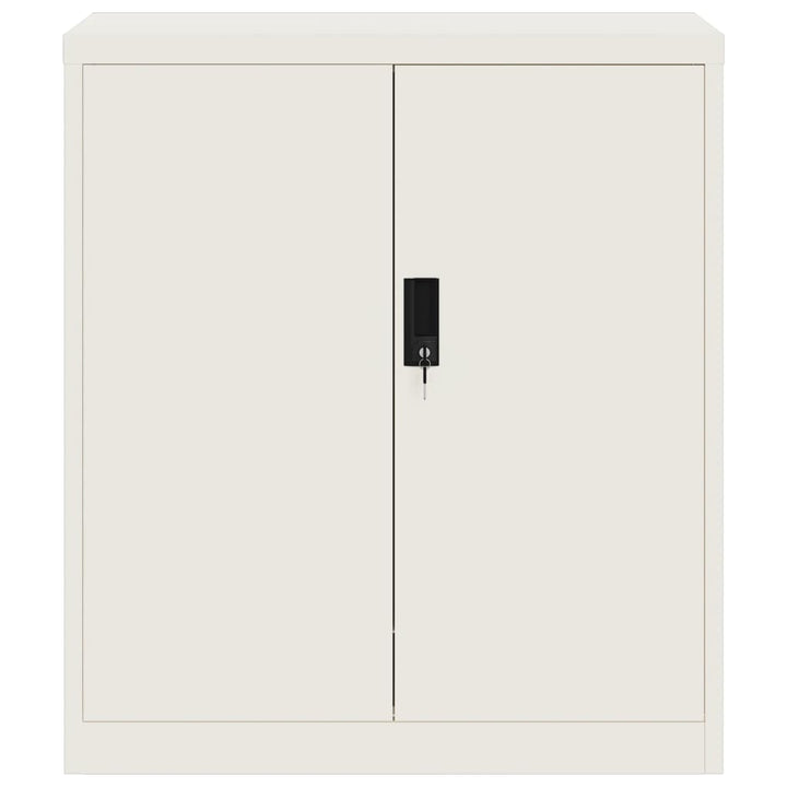 arkivskab 79x40x90 cm stål hvid