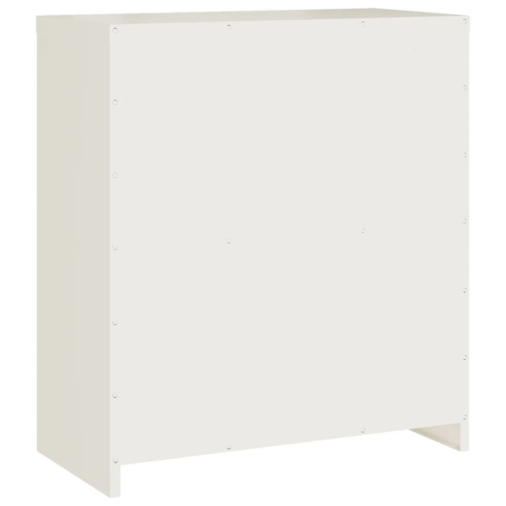 arkivskab 79x40x90 cm stål hvid