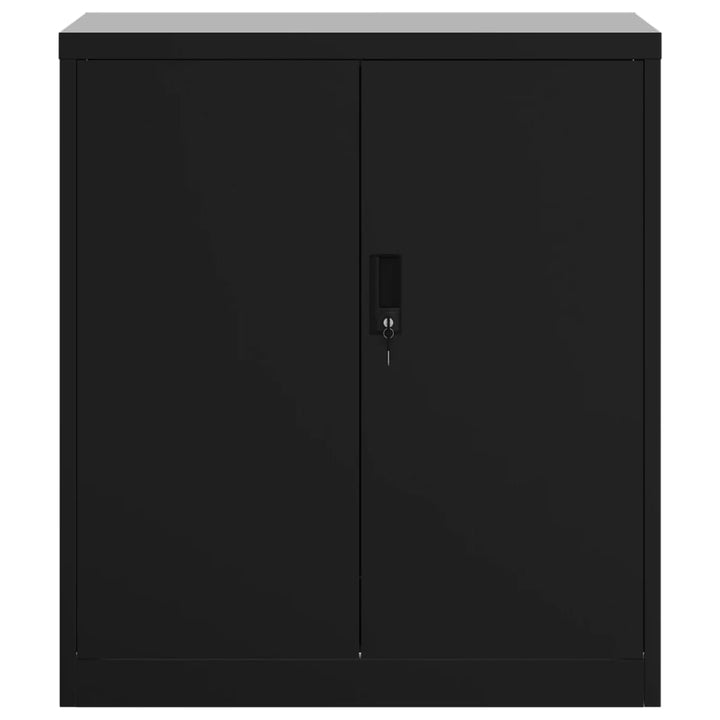 arkivskab 79x40x90 cm stål sort