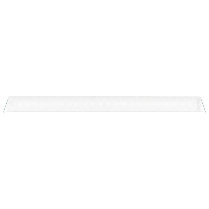 drivhus med stålstel 48 m² 24x2x2 m hvid