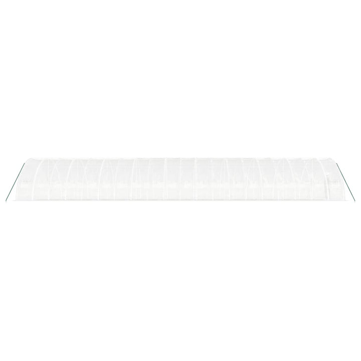 drivhus med stålstel 120 m² 20x6x2,85 m hvid