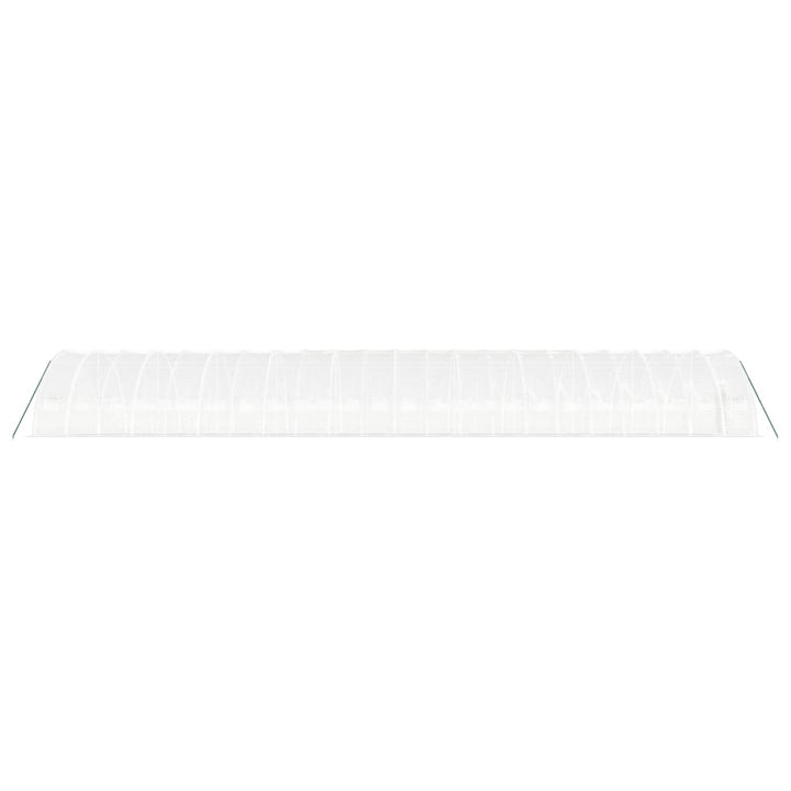 drivhus med stålstel 132 m² 22x6x2,85 m hvid
