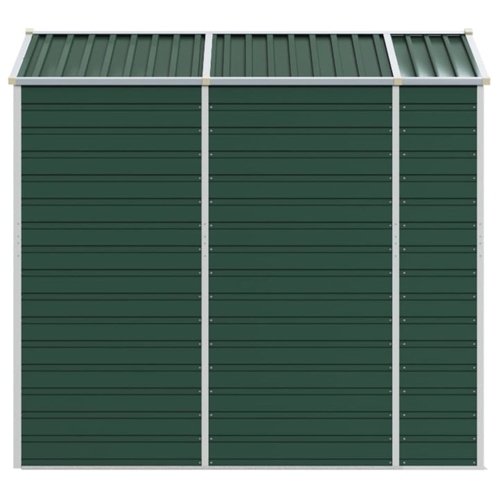 haveskur grøn 191x215x198 cm galvaniseret stål