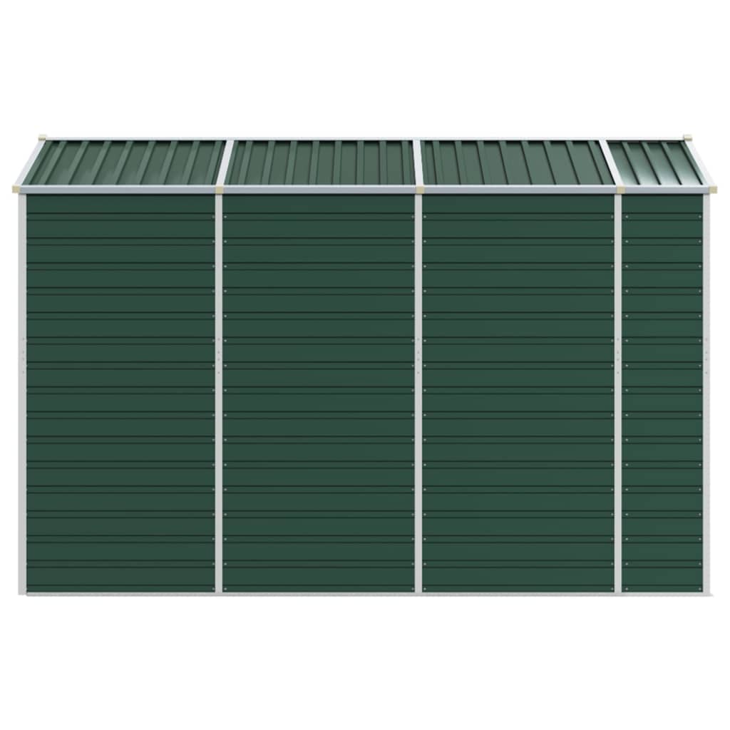 haveskur grøn 191x300x198 cm galvaniseret stål
