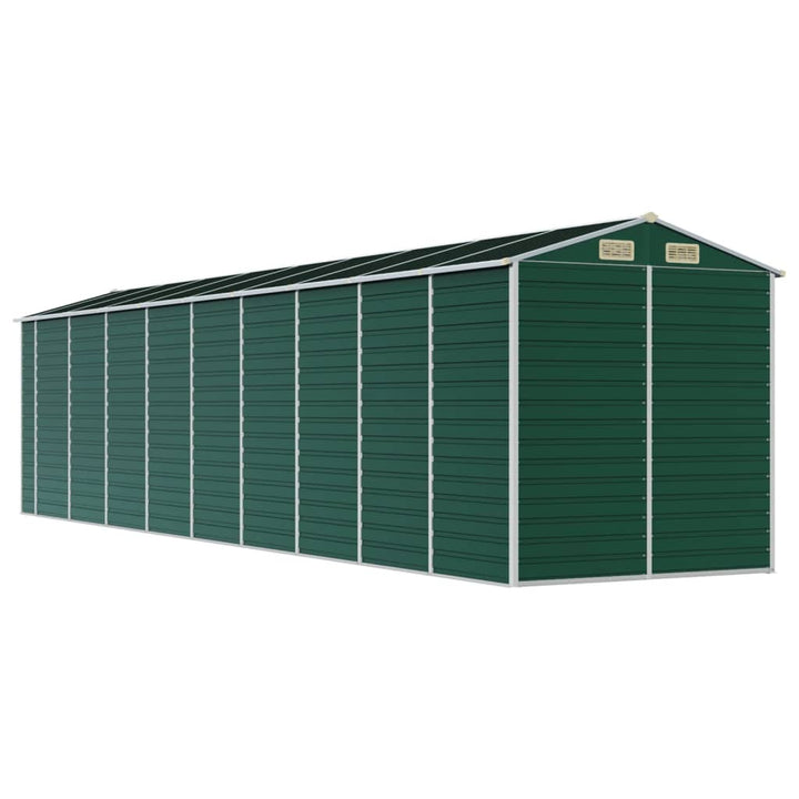 haveskur 191x810x198 cm galvaniseret stål grøn