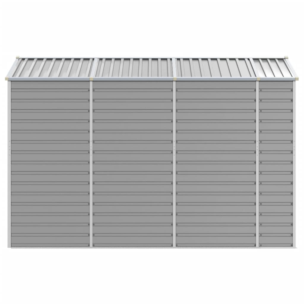 haveskur lysegrå 191x300x198 cm galvaniseret stål