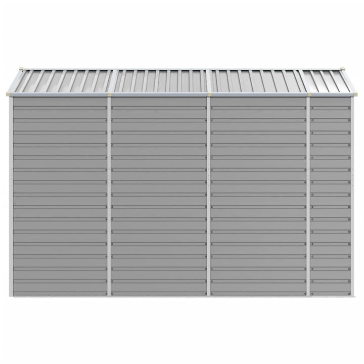 haveskur lysegrå 191x300x198 cm galvaniseret stål