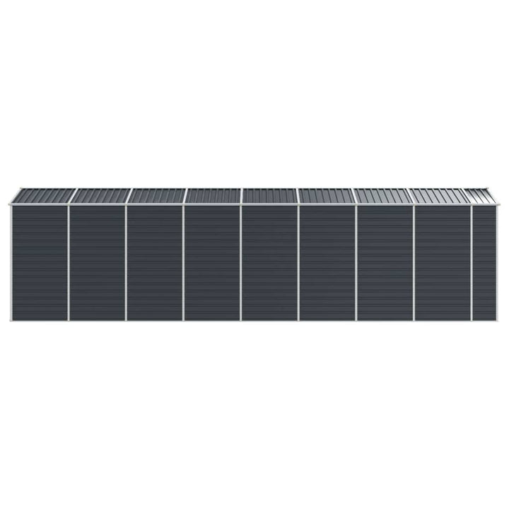 haveskur 191x725x198 cm galvaniseret stål antracitgrå