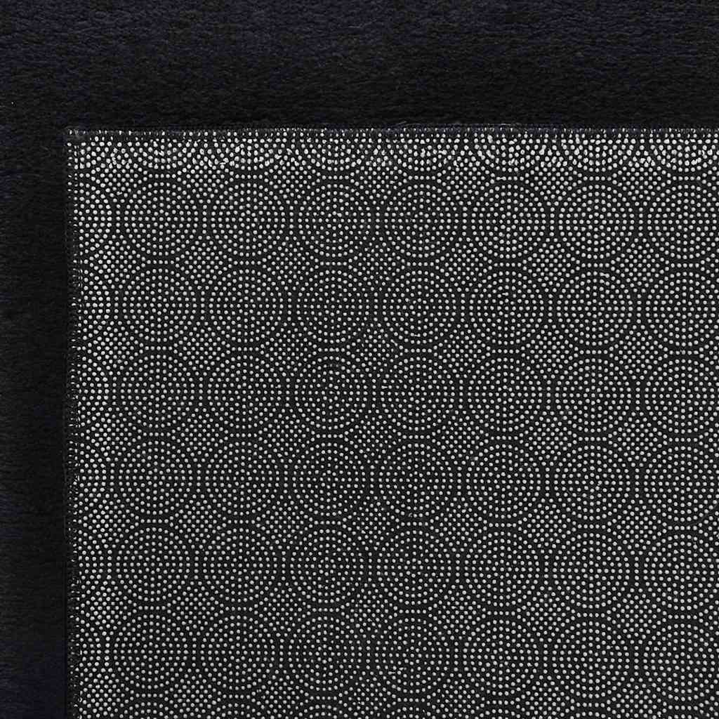 Shaggy tæppe sort 240x305 cm polyester
