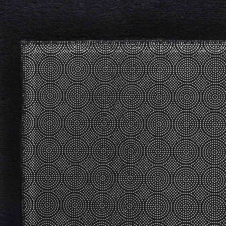 Shaggy tæppe sort 240x305 cm polyester