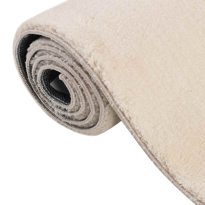 Shaggy tæppe beige 120x183 cm polyester