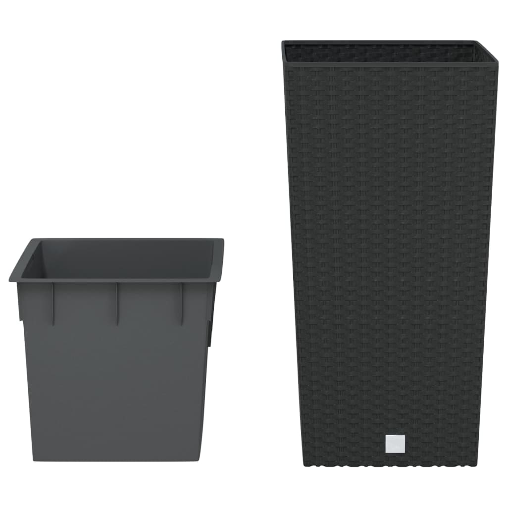 plantekrukke 11/26,5 l udtagelig indsats PP rattanlook antracit