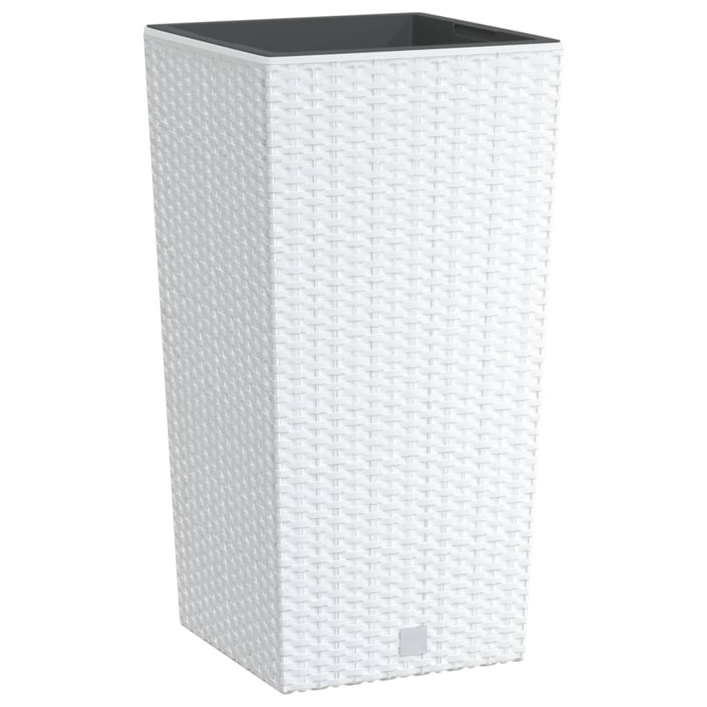 plantekrukke 11/26,5 l udtagelig indsats PP rattanlook hvid