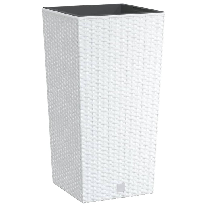 plantekrukke 11/26,5 l udtagelig indsats PP rattanlook hvid
