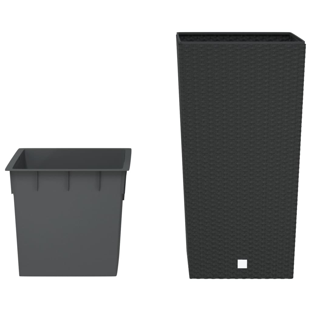 plantekrukke 21/49 l udtagelig indsats PP rattanlook antracit