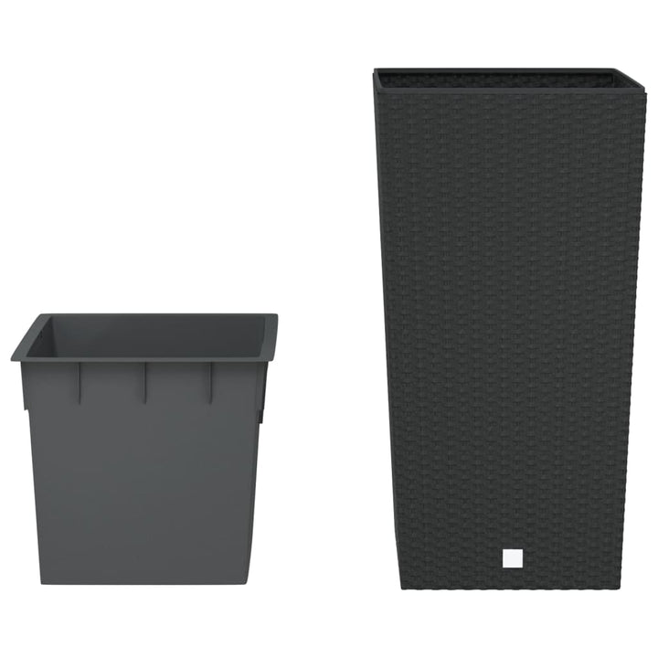 plantekrukke 21/49 l udtagelig indsats PP rattanlook antracit