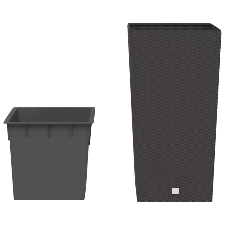 plantekrukke 21/49 l udtagelig indsats PP rattanlook brun
