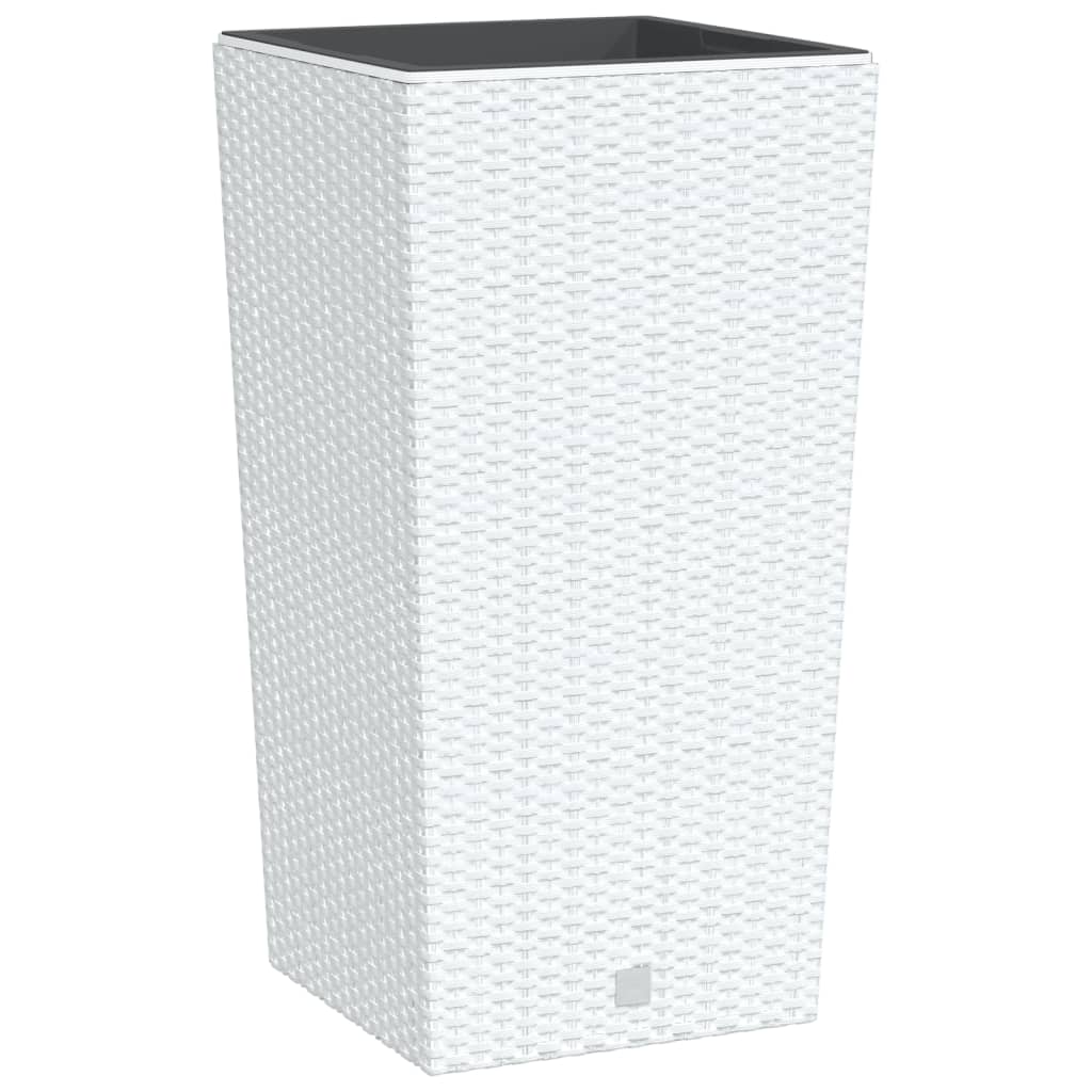 plantekrukke 21/49 l udtagelig indsats PP rattanlook hvid