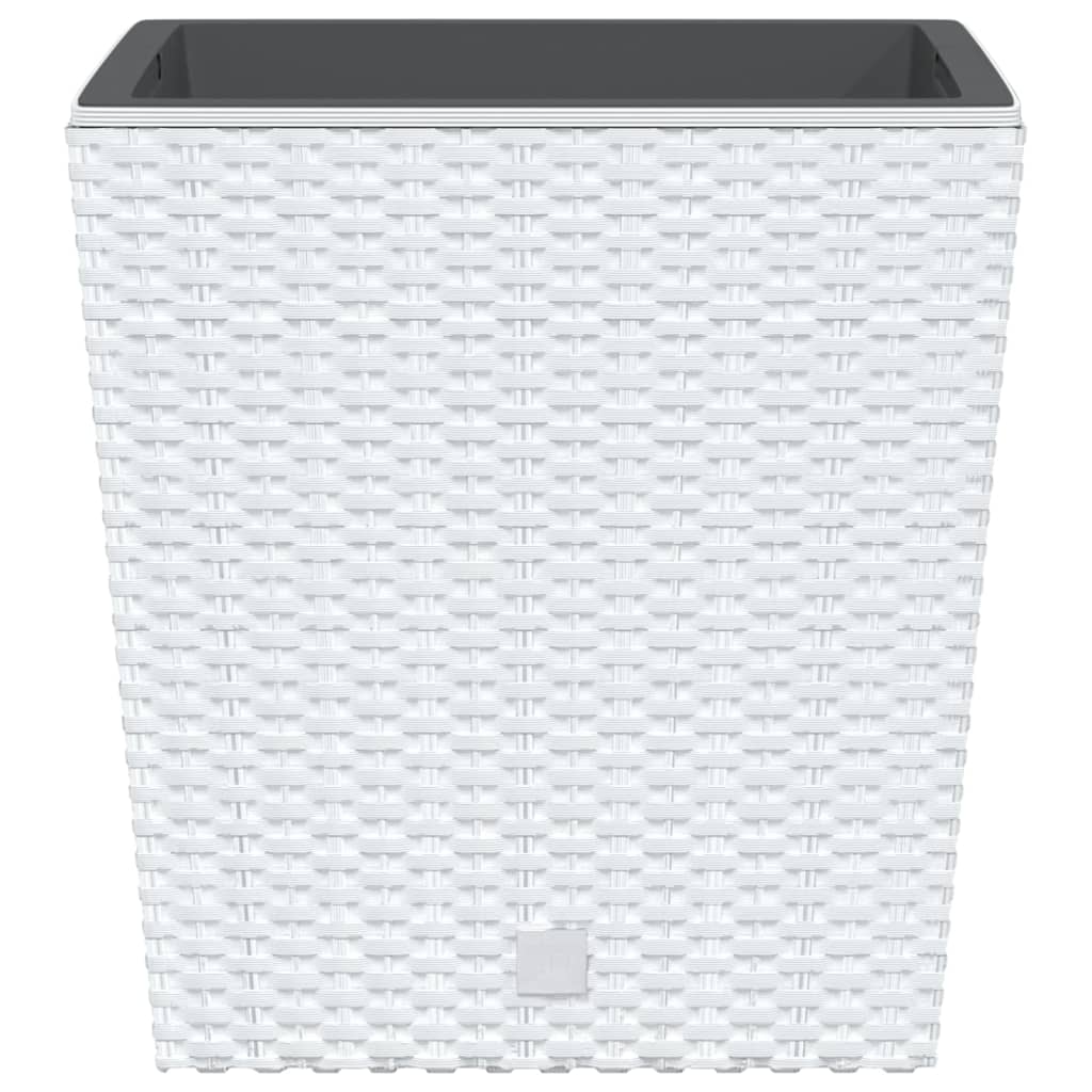 plantekrukke 21/32 l udtagelig indsats PP rattanlook hvid