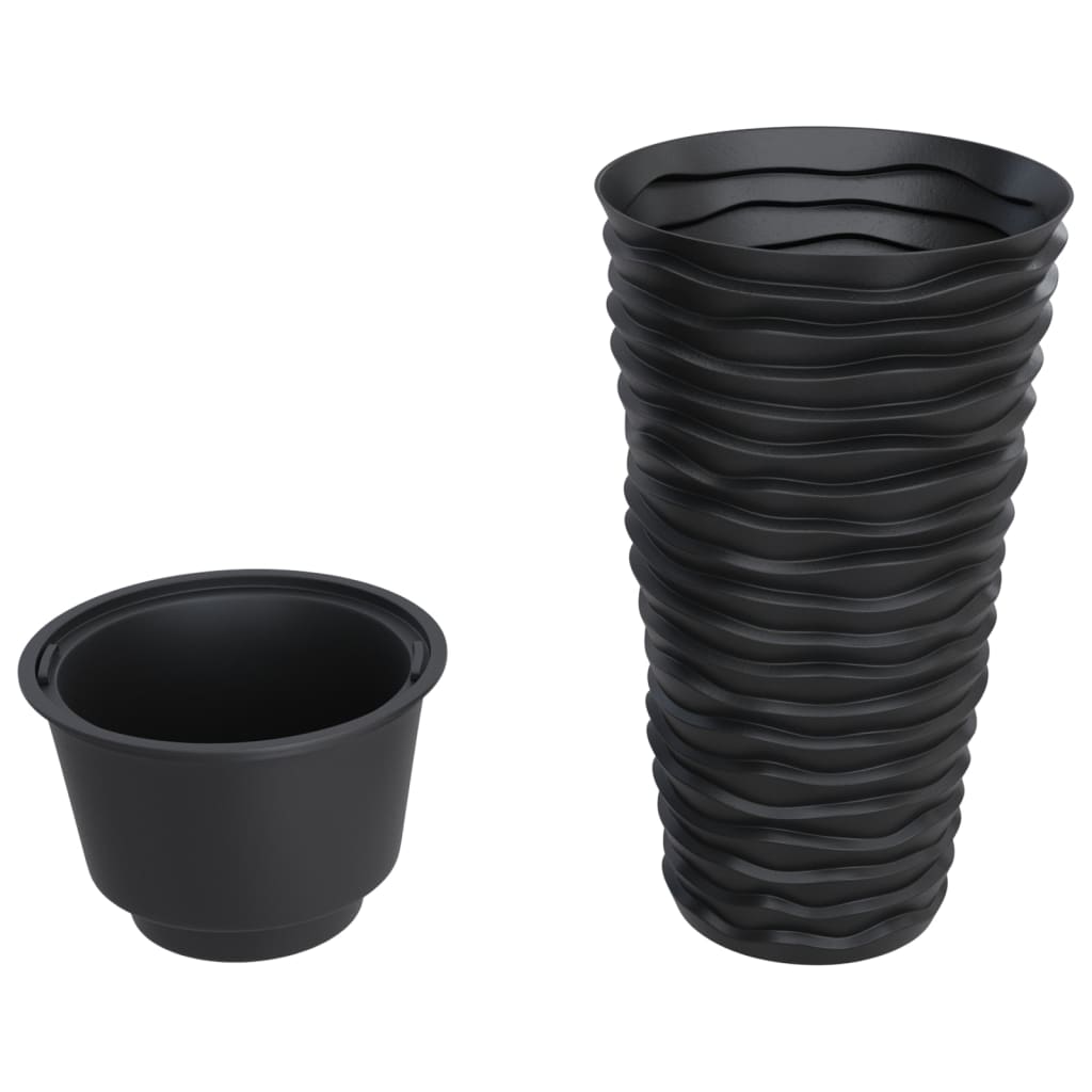 plantekrukke 8/22 l udtagelig indsats PP rillet design antracit