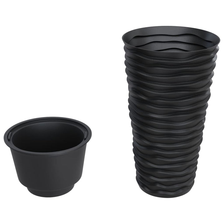 plantekrukke 8/22 l udtagelig indsats PP rillet design antracit