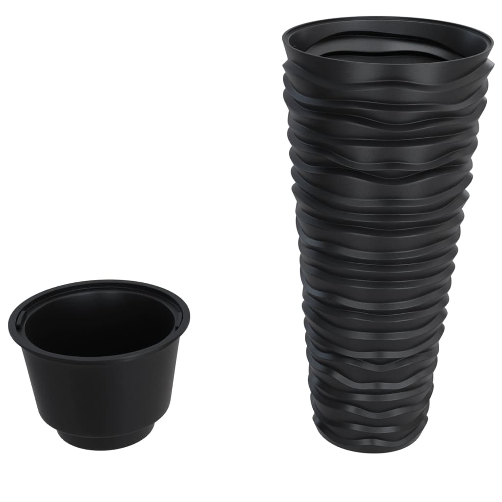 plantekrukke 18/45 l udtagelig indsats rillet design antracit