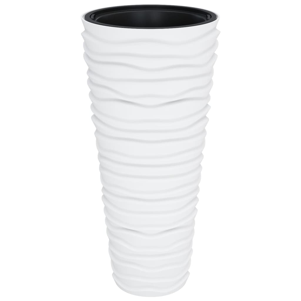 plantekrukke 18/45 l udtagelig indsats rillet design hvid