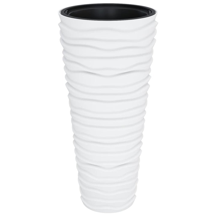 plantekrukke 18/45 l udtagelig indsats rillet design hvid